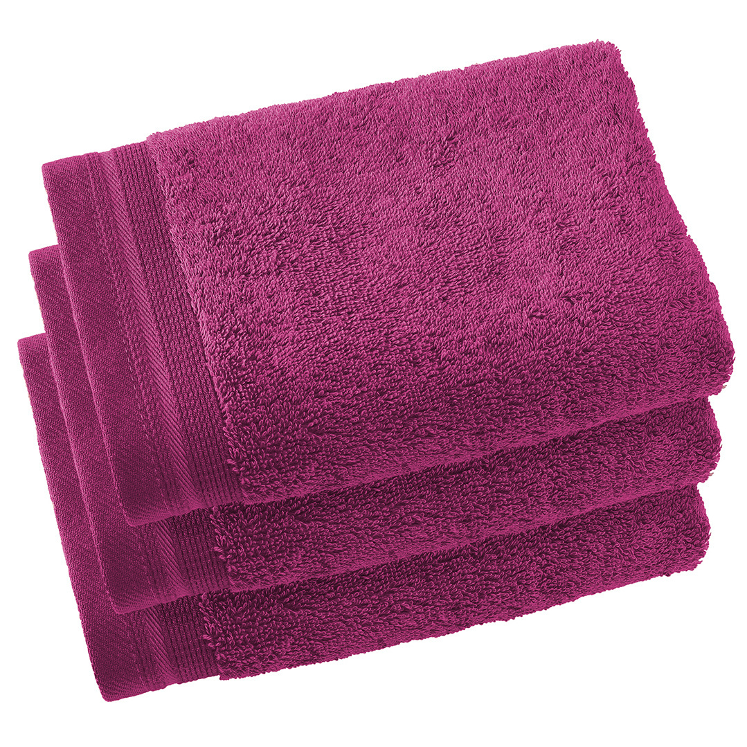 De Witte Lietaer Gastendoekjes Contessa, Magenta - 40 x 60 cm - 3 stuks - Katoen
