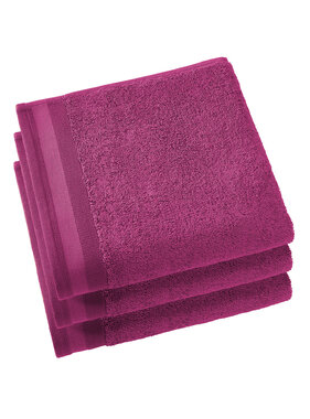 De Witte Lietaer Handdoeken Contessa Magenta 50 x 100 cm 3 st.