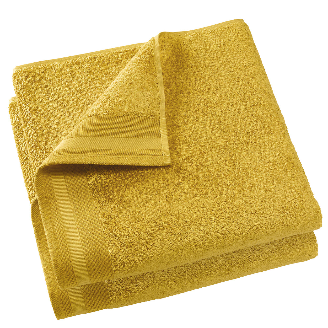 De Witte Lietaer Bath towel Contessa, Ocher - 70 x 140 cm - 2 pieces - Cotton