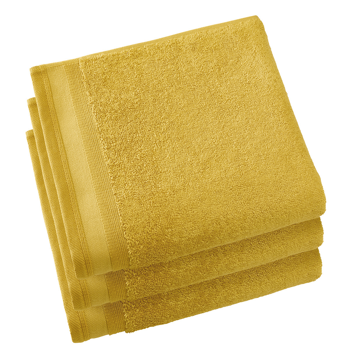 De Witte Lietaer Towels Contessa, Ochre - 50 x 100 cm - 3 pieces - Cotton