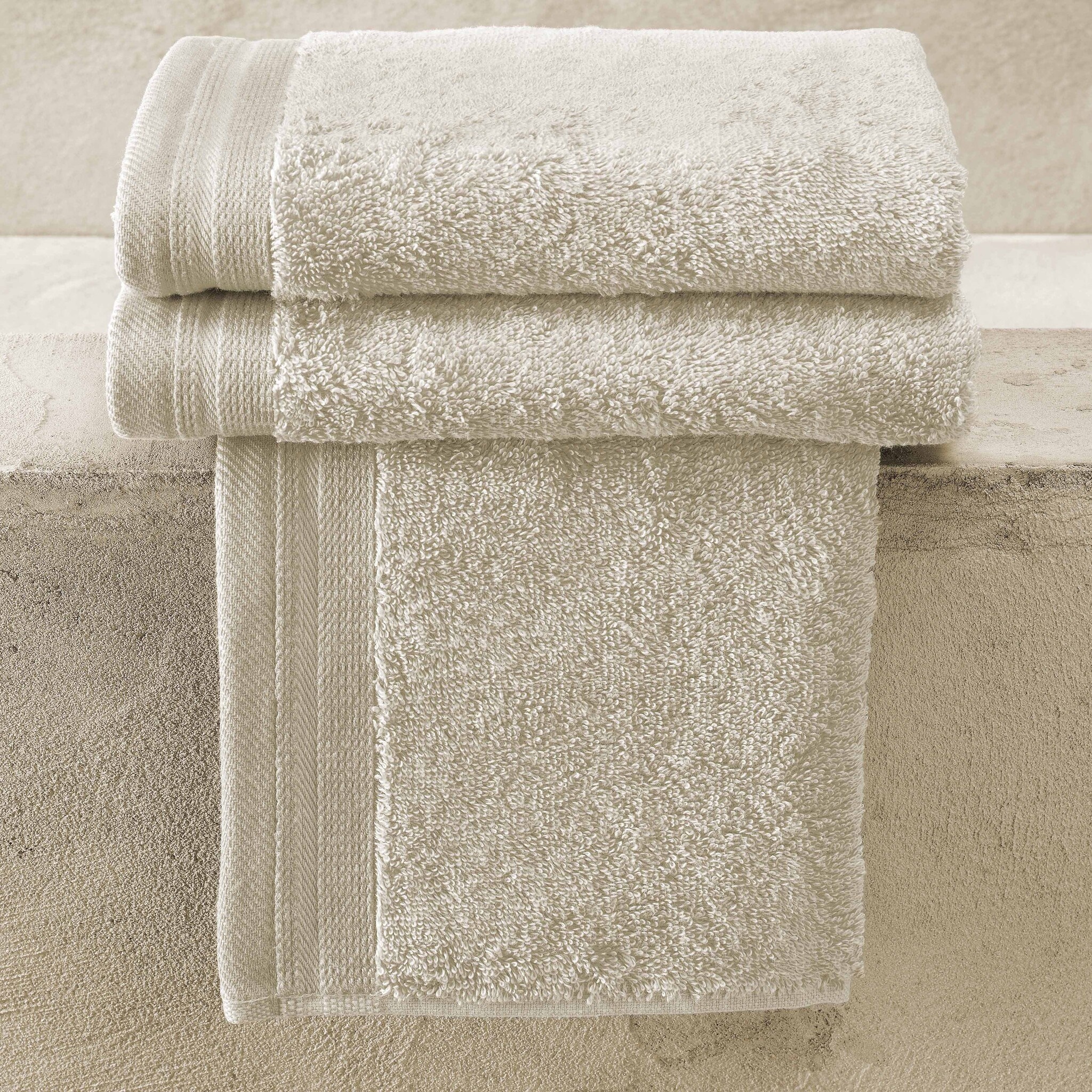 De Witte Lietaer Guest towels Contessa, Sand - 40 x 60 cm - 3 pieces - Cotton