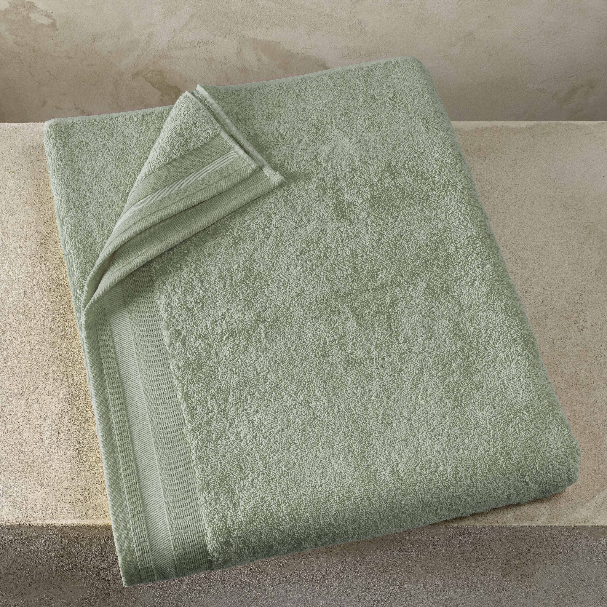 De Witte Lietaer Bath towel Contessa, Sea Green - 100 x 150 cm - Cotton