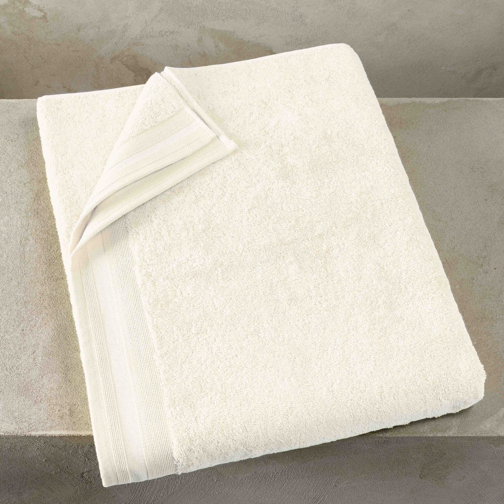 De Witte Lietaer Badlaken Contessa, Vanilla - 100 x 150 cm - Katoen