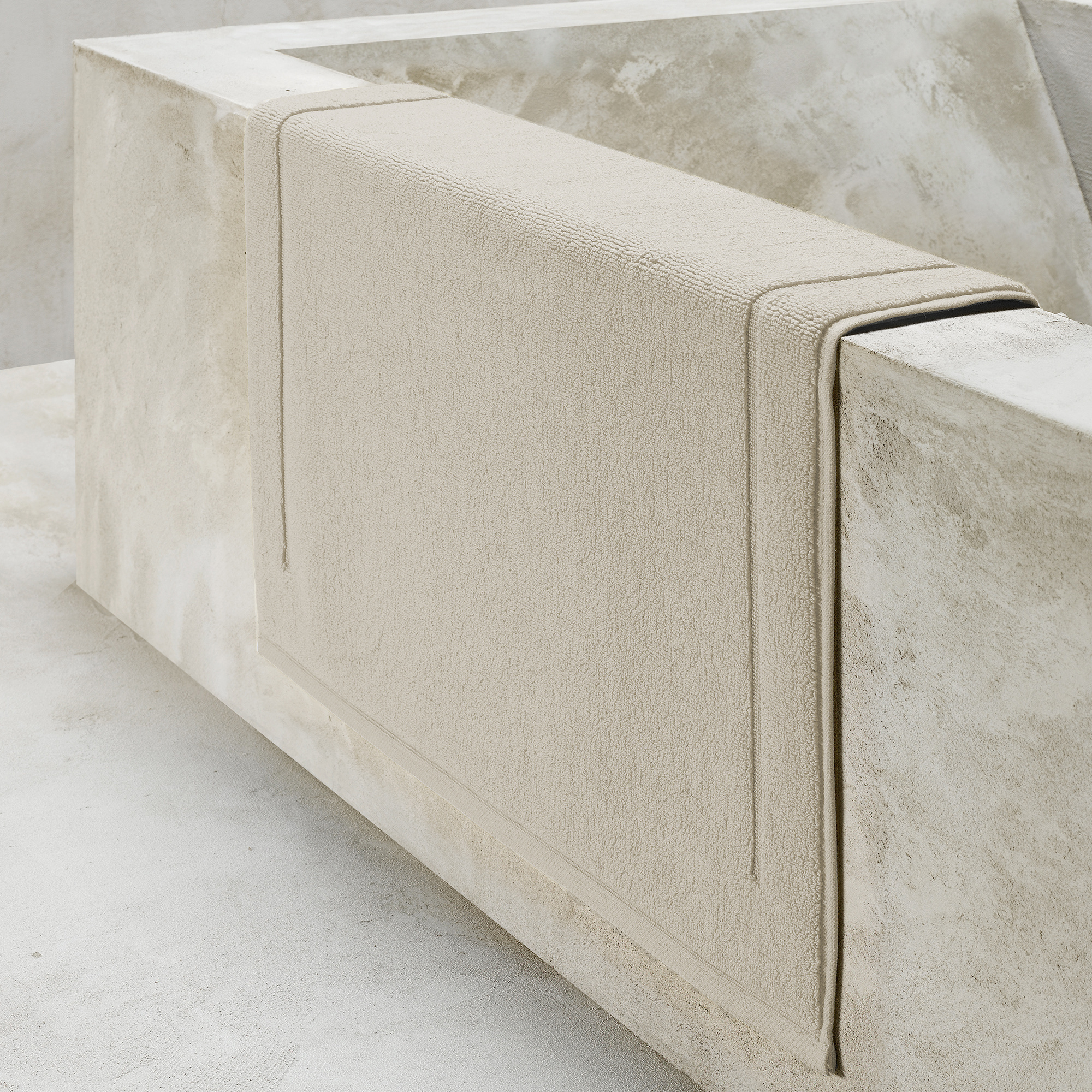 De Witte Lietaer Bath mat Contessa, Sand - 70 x 120 cm - Cotton