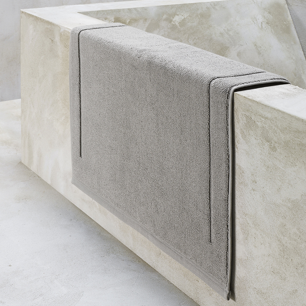 De Witte Lietaer Bath mat Contessa, Steel Grey - 60 x 60 cm - Cotton