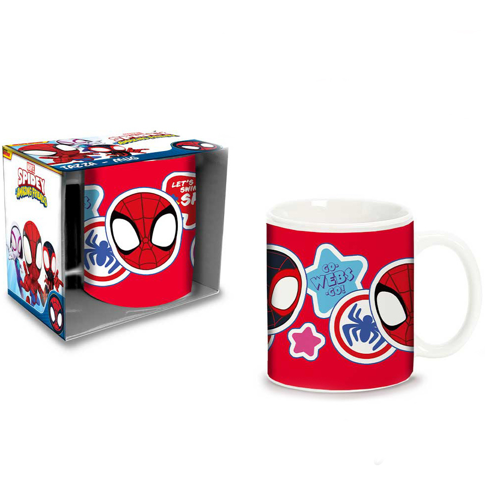 Spidey Mok, Go Webs - 325 ml - Keramiek
