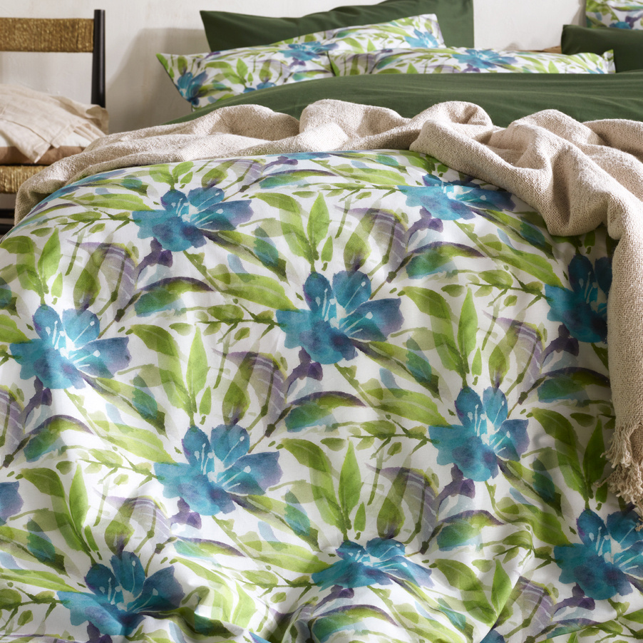 De Witte Lietaer Duvet cover Bellflower, Eden - 240 x 220 - Cotton Percale