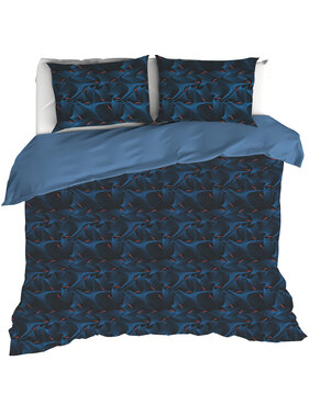 De Witte Lietaer Duvet cover Cobra, Blue Fusion 200 x 200/220 cm Cotton Percale
