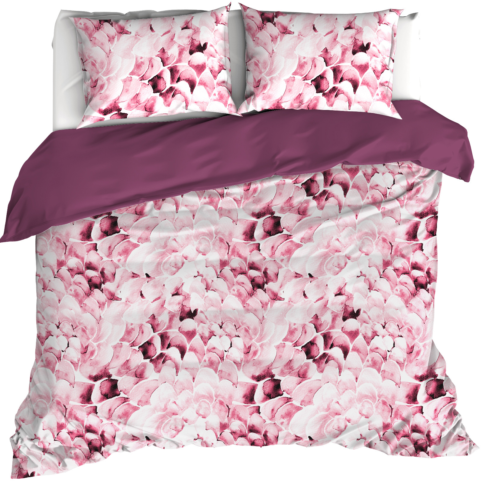 De Witte Lietaer Dekbedovertrek Coral, Corsage - 200 x 200/220 - Katoen Percal