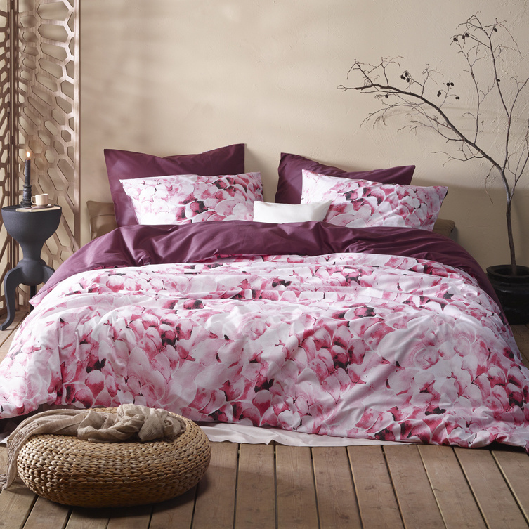 De Witte Lietaer Dekbedovertrek Coral, Corsage - 200 x 200/220 - Katoen Percal