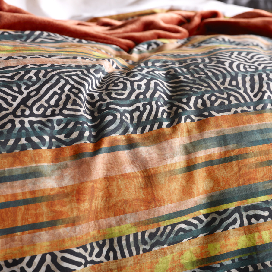 De Witte Lietaer Dekbedovertrek Georges, Tofu - 140 x 200/220 - Katoen Percal