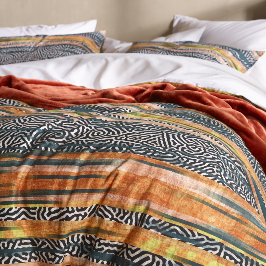 De Witte Lietaer Dekbedovertrek Georges, Tofu - 140 x 200/220 - Katoen Percal