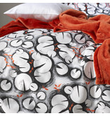 De Witte Lietaer Dekbedovertrek Lilypad, Black - 140 x 200/220 - Katoen Percal