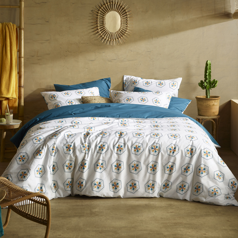 De Witte Lietaer Dekbedovertrek Saga, Exotic Plume - 240 x 220 - Katoen Percal