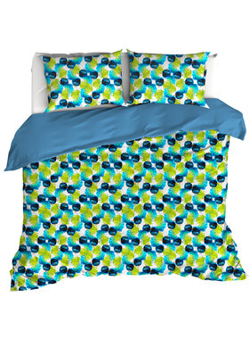 De Witte Lietaer Dekbedovertrek Whimsy, Blue Blizzard 240 x 220 cm Katoen Percal