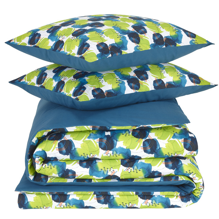 De Witte Lietaer Dekbedovertrek Whimsy, Blue Blizzard - 240 x 220 - Katoen Percal