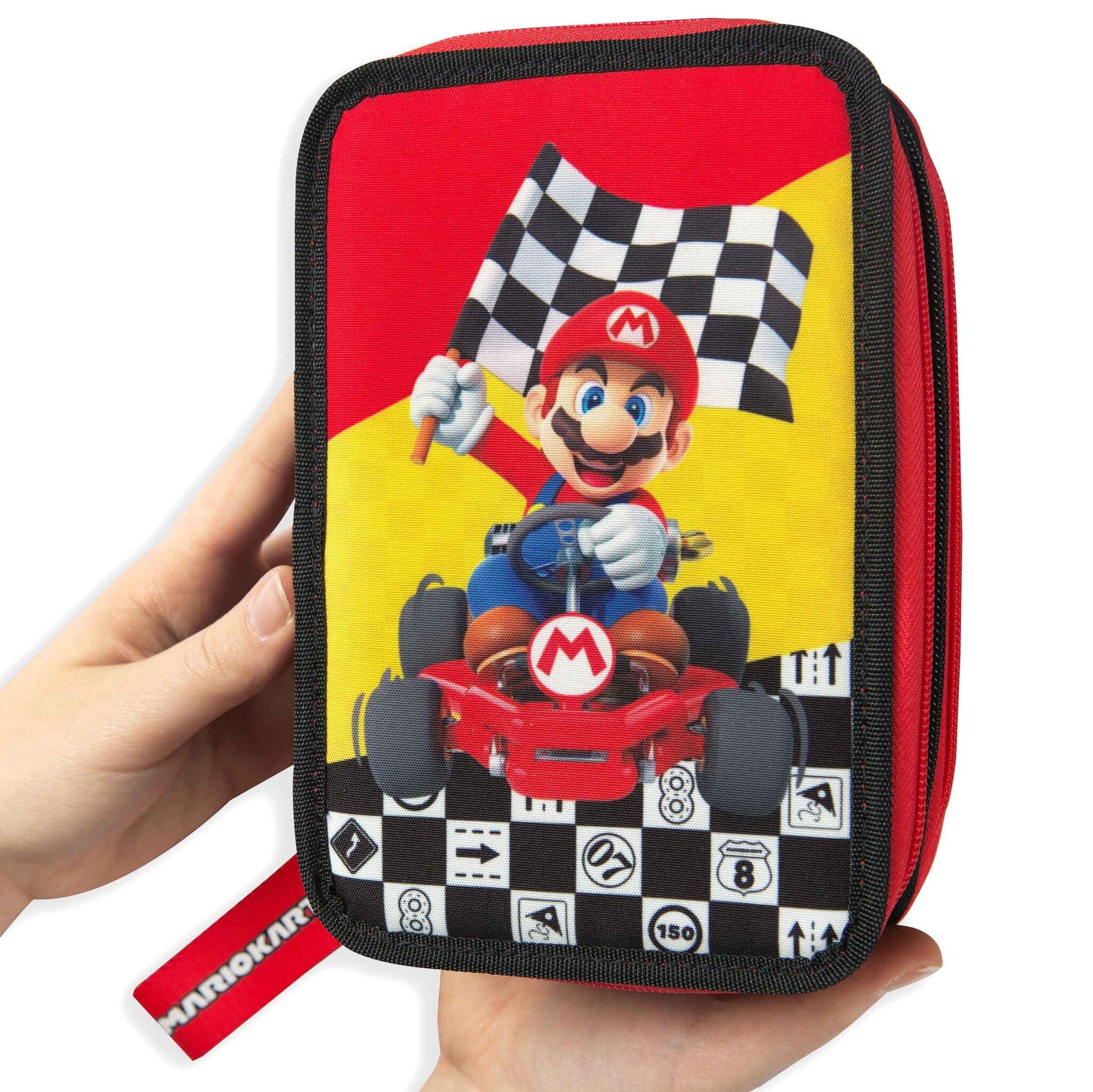 MARIOKART Filled Case, Racecar (3 zippers) - 20 x 13 x 7 cm - Polyester