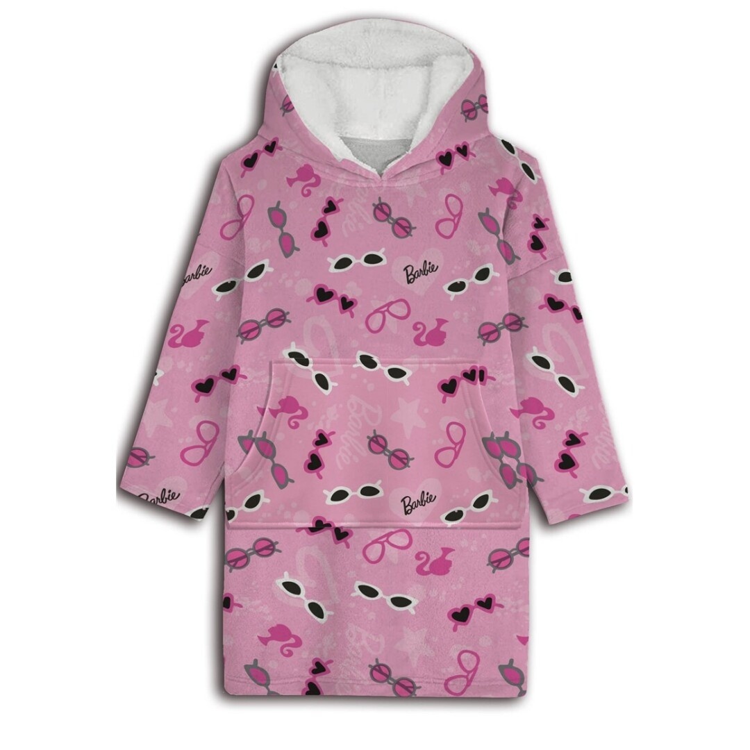 Barbie Hoodie Fleece deken, Sunny - Kind - One Size  (7-14 jaar) - Polyester