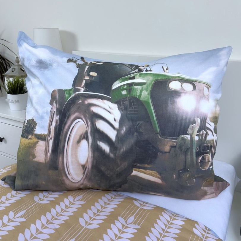 Sweet Home Dekbedovertrek Tractor - 140 x 200 cm / 70 x 90 cm - Katoen