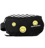 BeUniq Heuptasje, Smiley Black and White - 24 x 13 x 9 cm - Polyester
