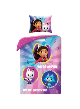 Gabby's poppenhuis Duvet cover We're Groovin 140 x 200 cm + 70 x 90 cm Polyester