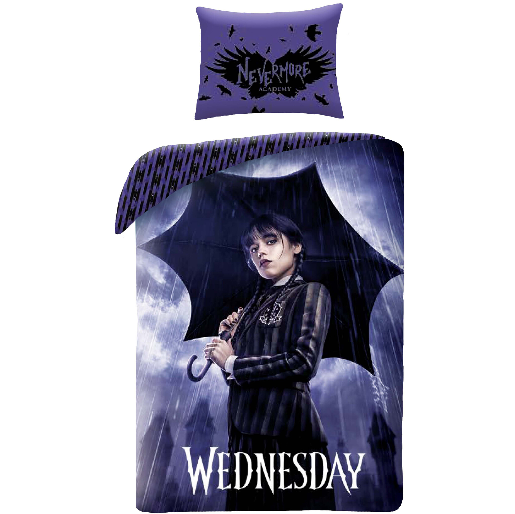 Wednesday Duvet cover, Dark Forces - 140 x 200 cm / 70 x 90 cm - Cotton