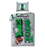 Minecraft Dekbedovertrek Boom! - Eenpersoons - 140 x 200 cm - Polyester