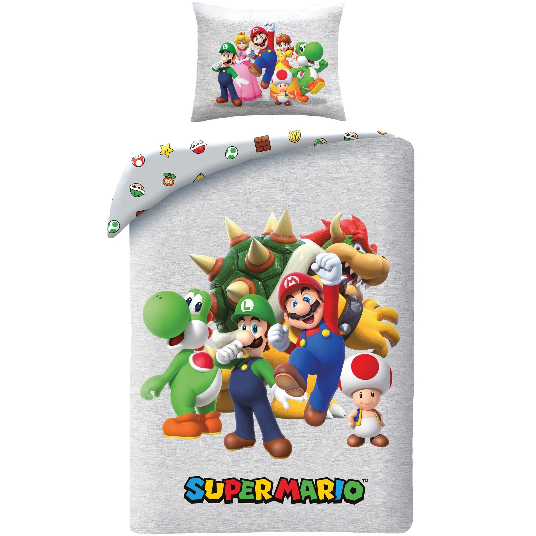 Super Mario Duvet cover Family - 140 x 200 + 70 x 90 cm - Polyester