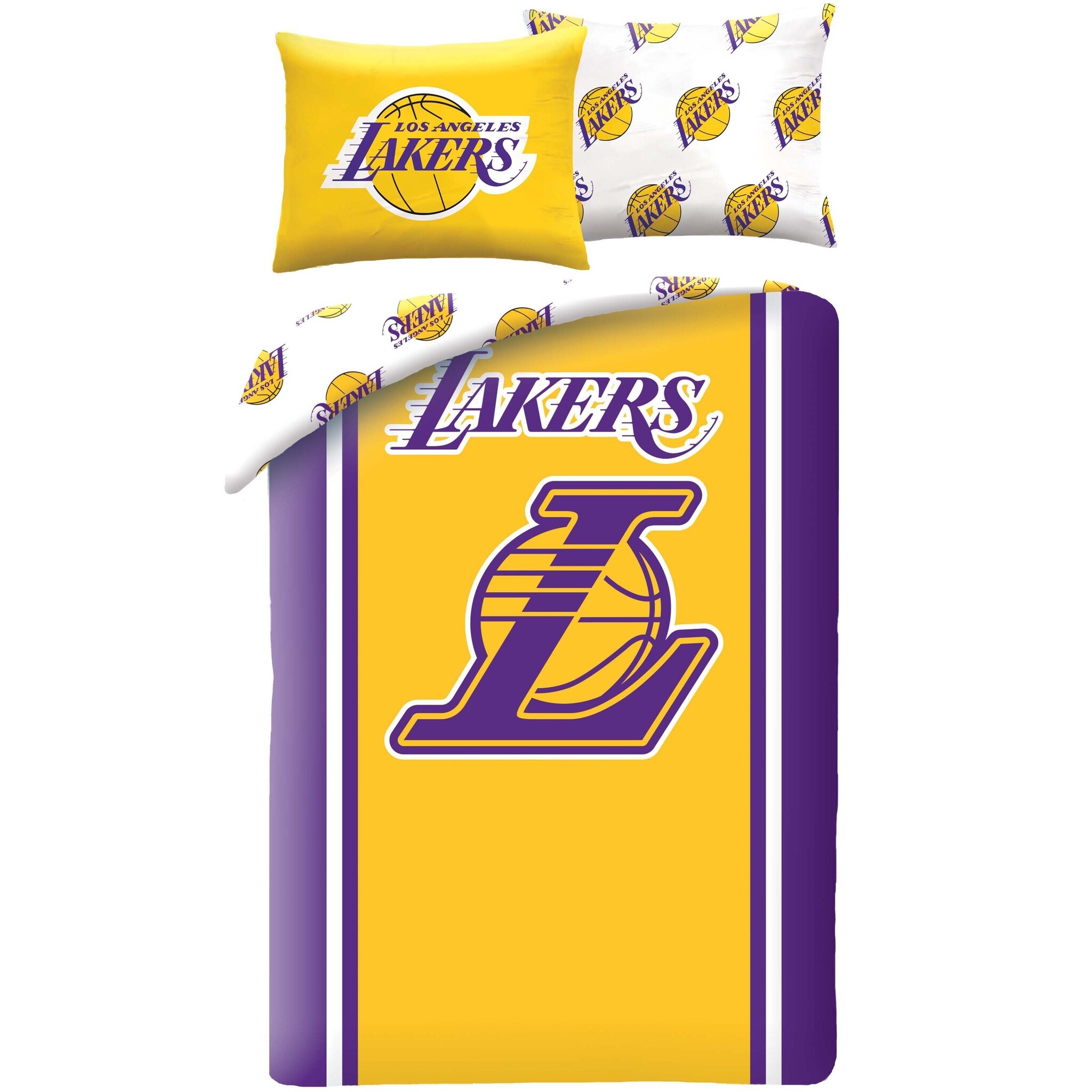LA Lakers Duvet cover, Logo - 140 x 200 + 70 x 90 cm - Polyester