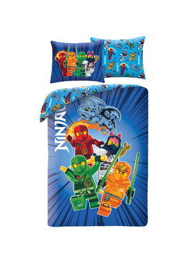 Lego Duvet cover Mini Fig 140 x 200 cm + 70 x 90 cm Polyester