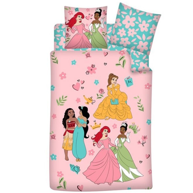 Disney Princess Duvet cover - 140 x 200 cm / 65 x 65 cm - Fitted sheet 90 x 200 cm - Cotton