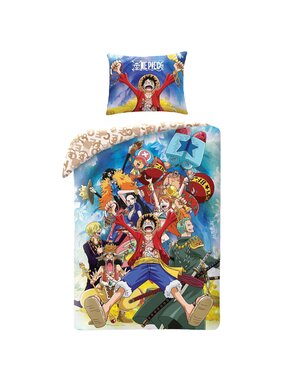 One Piece Duvet cover Pirate 140 x 200 cm + 70 x 90 cm Polyester