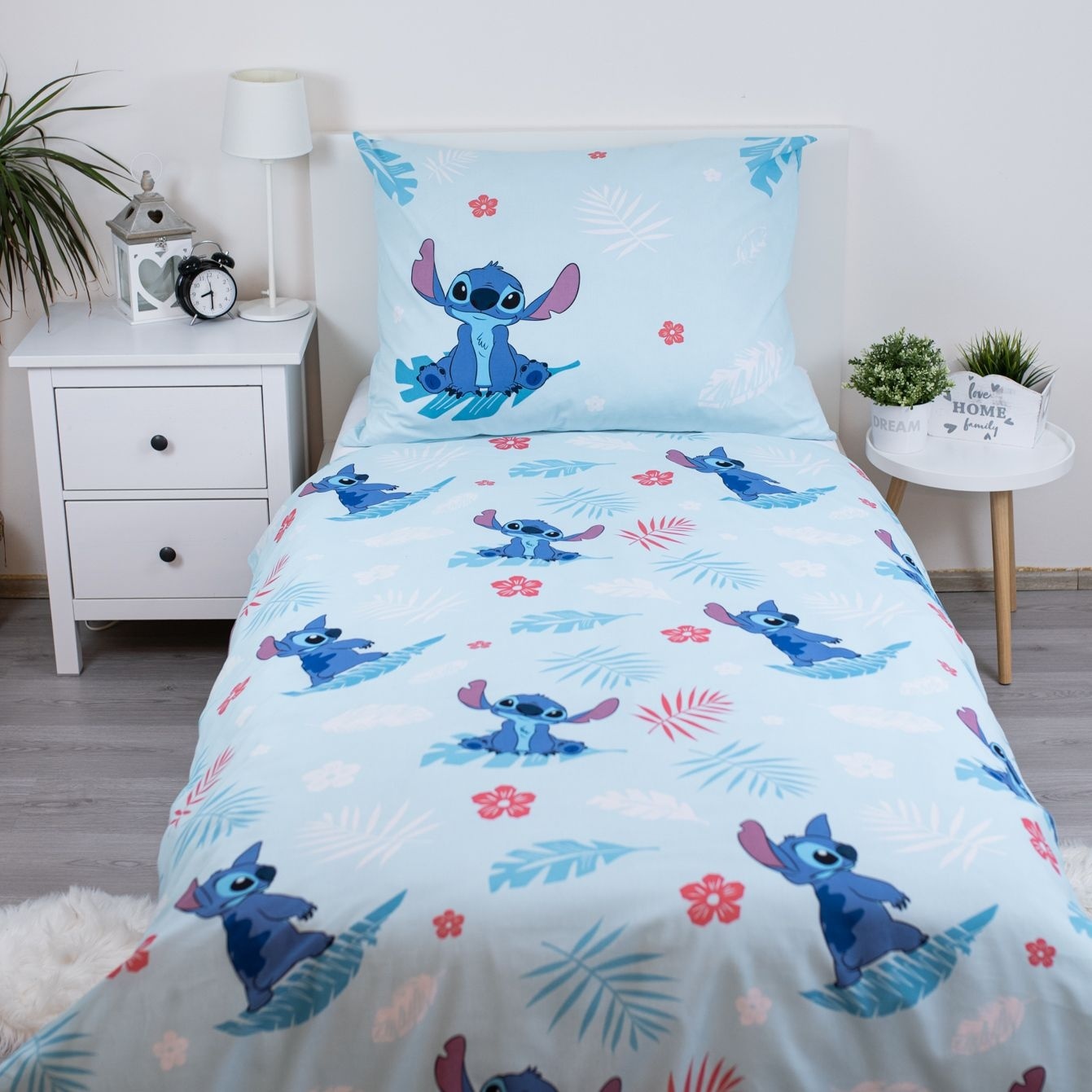 Disney Lilo & Stitch Dekbedovertrek, Summer Time - 140 x 200 + 70 x 90 cm - Katoen