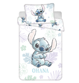 Disney Lilo & Stitch BABY Dekbedovertrek, Ohana - 135 x 100 + 40 x 60 cm - Katoen