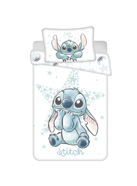 Disney Lilo & Stitch BABY Dekbedovertrek, White Star 135 x 100 + 40 x 60 cm Katoen