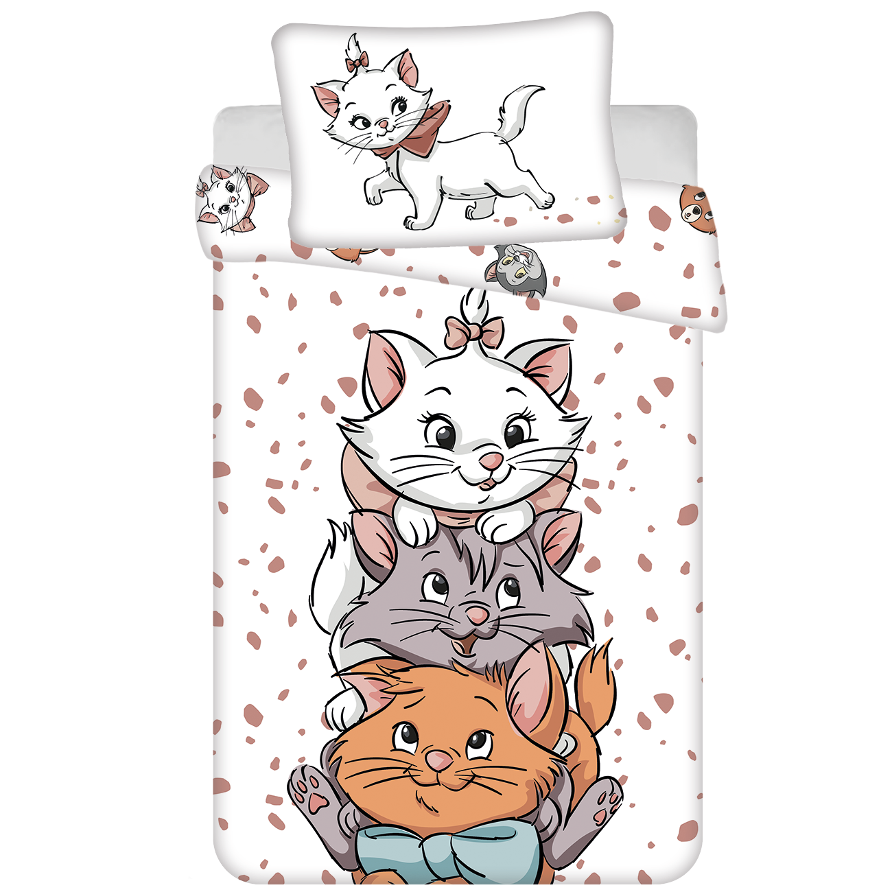 Disney Aristocats BABY Dekbedovertrek, Vriendjes - 135 x 100 + 40 x 60 cm - Katoen