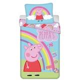 Peppa Pig Duvet cover, Rainbow - 140 x 200 + 70 x 90 cm - Cotton