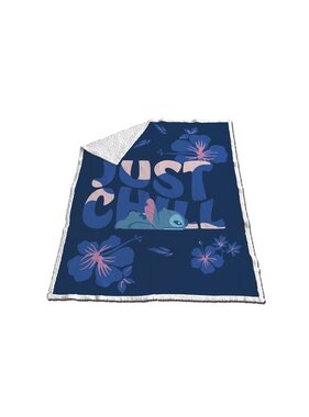 Disney Lilo & Stitch Sherpa Fleeceplaid Just Chill 130 x 170 cm Polyester/Fleece