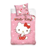 Hello Kitty BABY dekbedovertrek, Pink - 100 x 135 + 40 x 60 cm - Katoen
