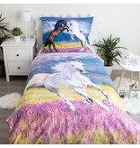 Sweet Home Duvet cover, Horses - 140 x 200 + 70 x 90 cm - Cotton