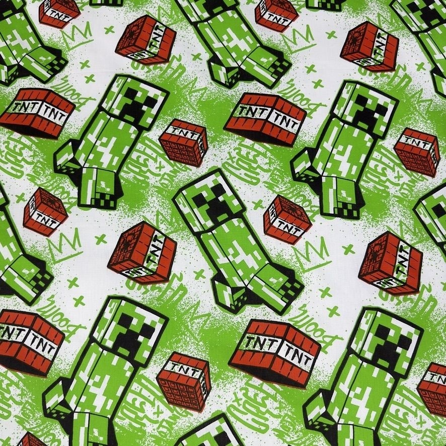 Minecraft Duvet cover, Metro Art - 140 x 200 + 70 x 90 cm - Cotton