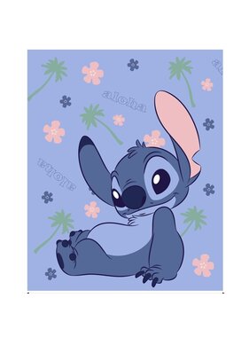 Disney Lilo & Stitch Fleeceplaid Aloha 130 x 160 cm Polyester