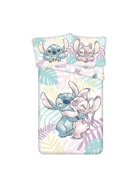 Disney Lilo & Stitch Dekbedovertrek Leaves 140 x 200 cm + 70 x 90 cm Katoen