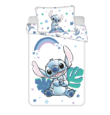Disney Lilo & Stitch BABY Dekbedovertrek, Regenboog - 135 x 100 + 40 x 60 cm - Katoen