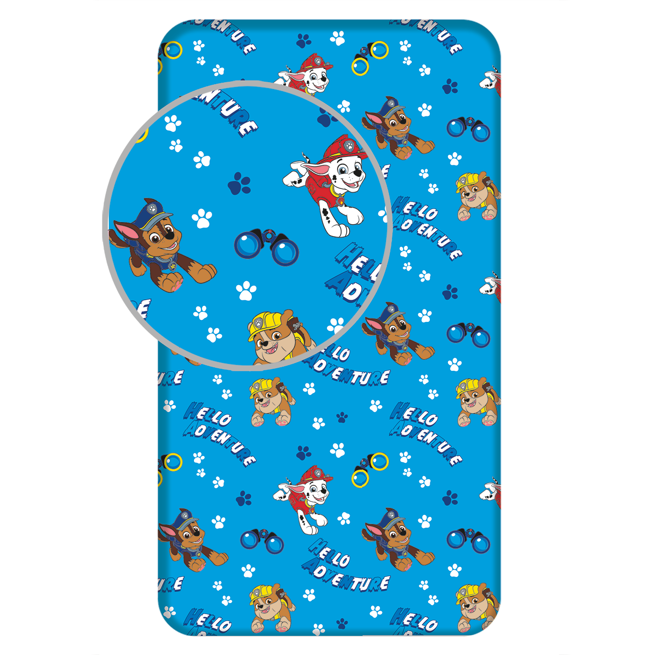 Paw Patrol Fitted sheet, Friends - Single - 90 x 200 cm - Cotton