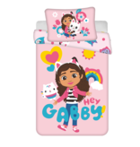 Gabby's poppenhuis BABY Dekbedovertrek, Regenboog - 135 x 100 + 40 x 60 cm - Katoen