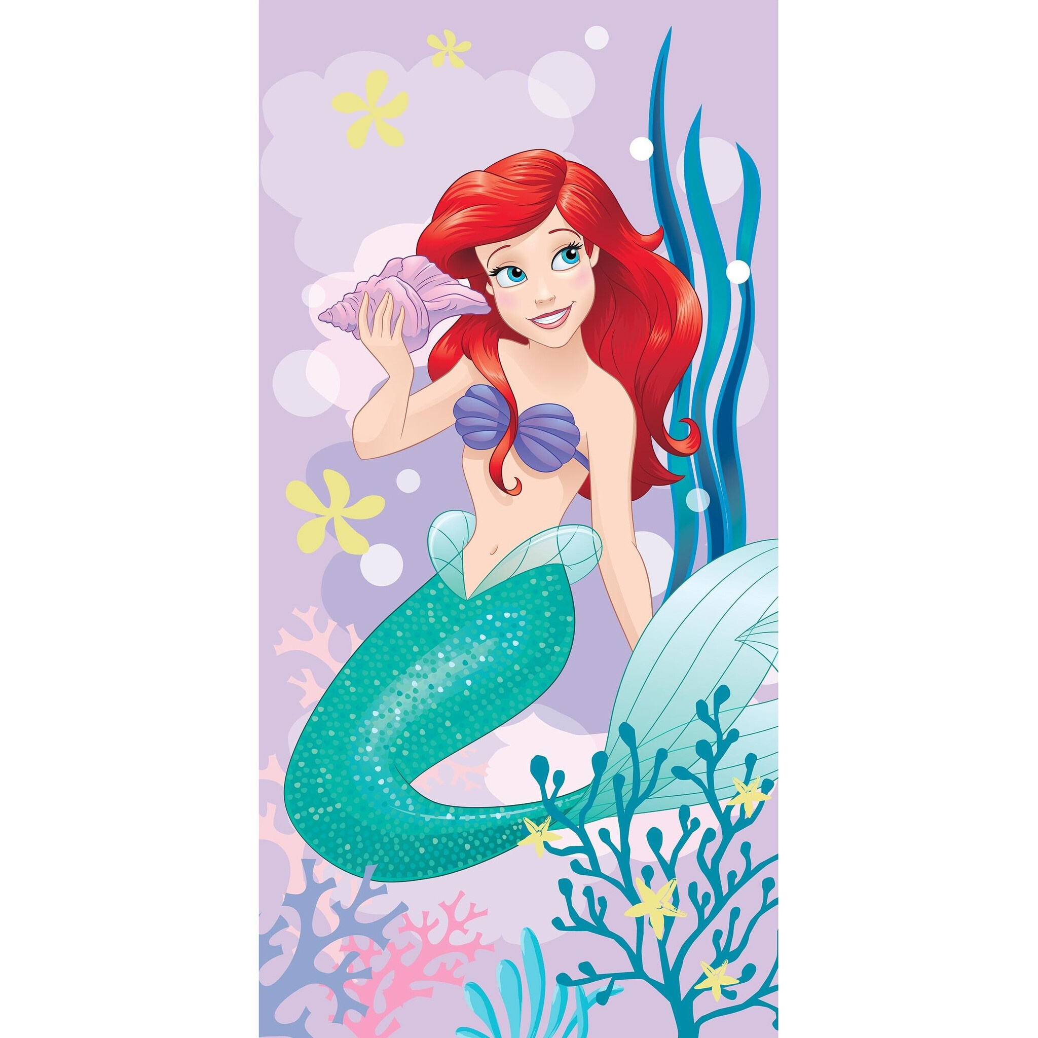 Disney De kleine Zeemeermin Beach towel, Ariel - 70 x 140 cm - Cotton