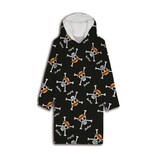 One Piece Hoodie Fleece Deken, Skull - Volwassen - One Size - Polyester