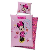 Disney Minnie Mouse Duvet cover, Pretty Pink - Single - 140 x 200 + 60 x 70 cm - Cotton