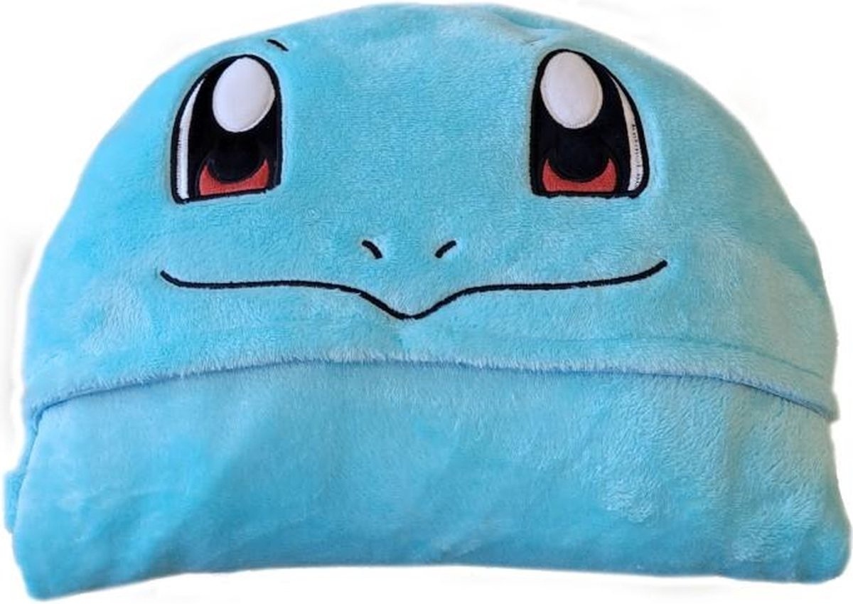 Pokemon Fleecedeken met capuchon Squirtle - 120 x 150 cm